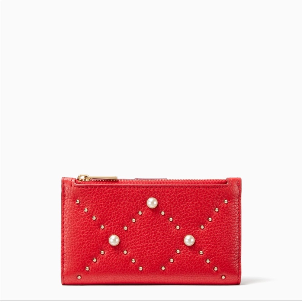 Kate Spade Hayes Street Pearl Mikey Royal Red NWT